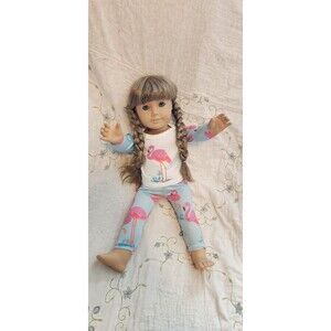 Vintage American Girl Doll Pleasant Company Kirsten Larson artist stamp Tan Body